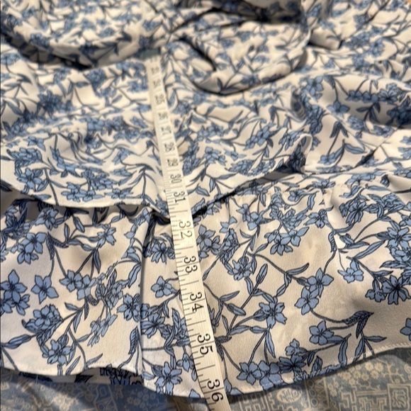Banana Republic Floral Blue and White Dress new w/o tags 10 - Picture 12 of 14